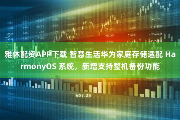 雅休配资APP下载 智慧生活华为家庭存储适配 HarmonyOS 系统,新增支持整机备份功能